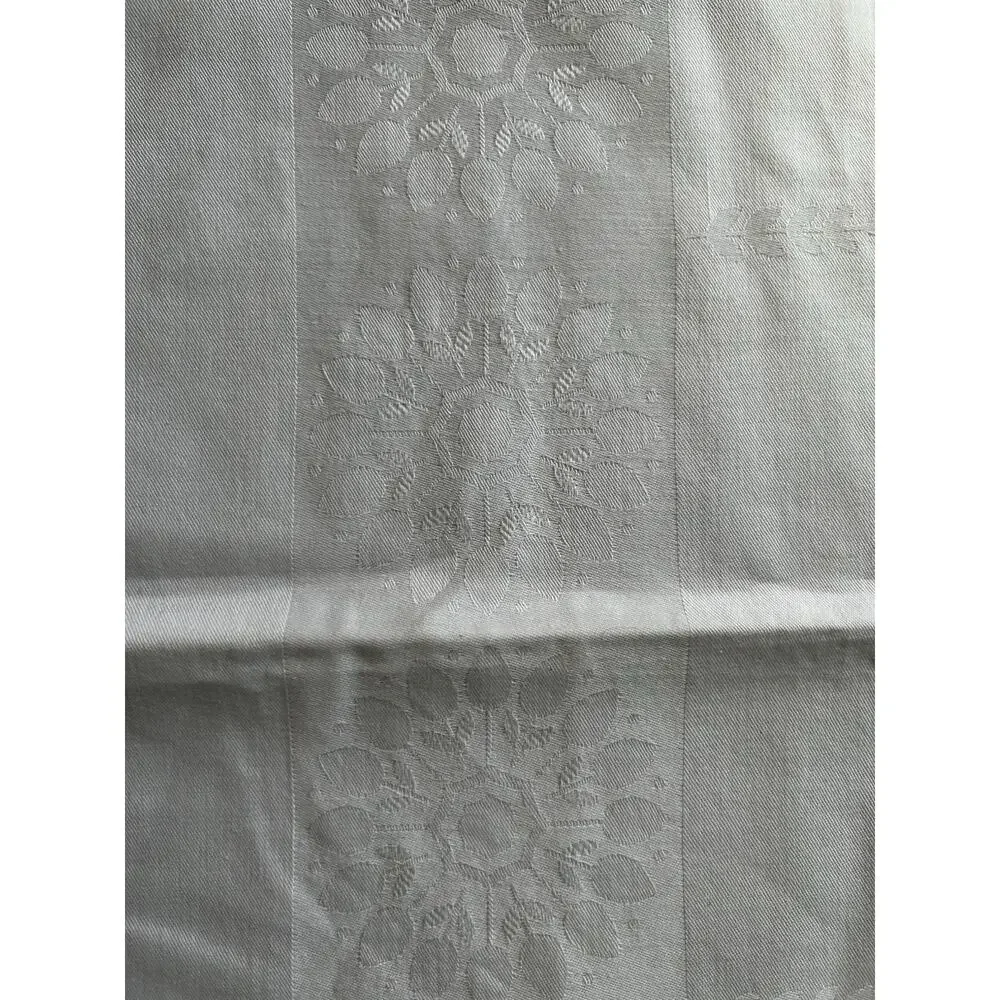 White Floral Table Cloth